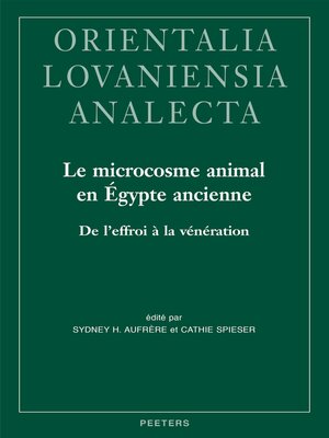 cover image of Le microcosme animal en Egypte ancienne